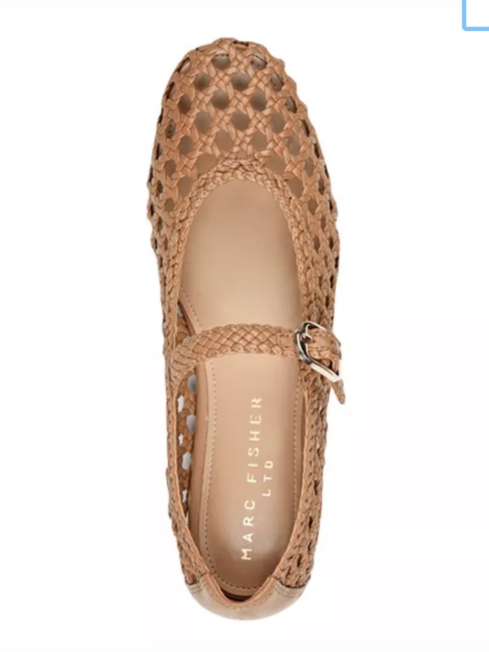 Marc Fisher Evonna Woven Leather Mary Jane